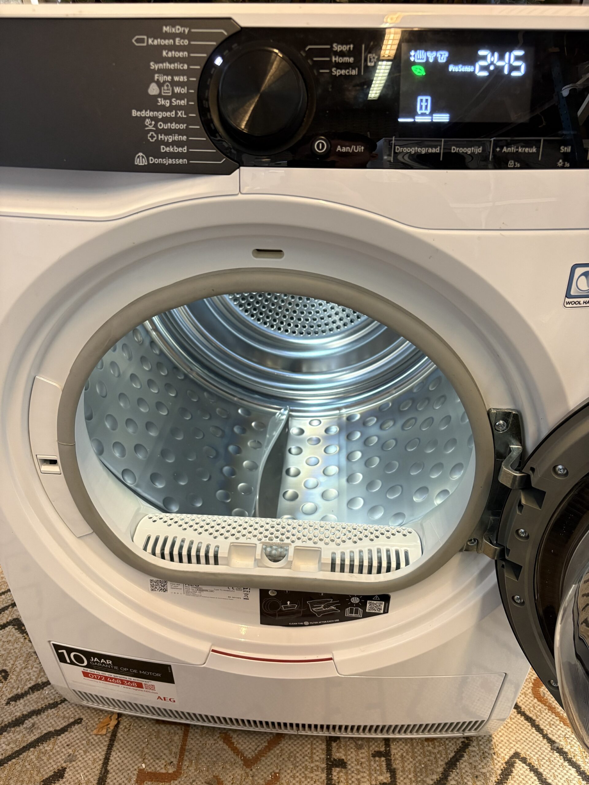 AEG 9000 Series WiFi 9kg Warmtepompdroger - Afbeelding 4